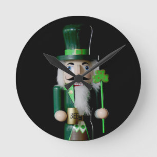 Irish Nutcracker Runde Wanduhr