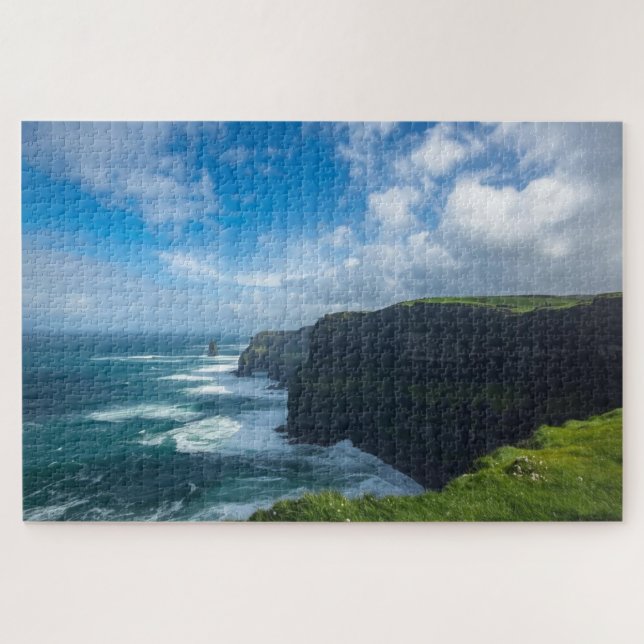 Irish Ocean Cliffs Jigsaw Puzzle (Horizontal)