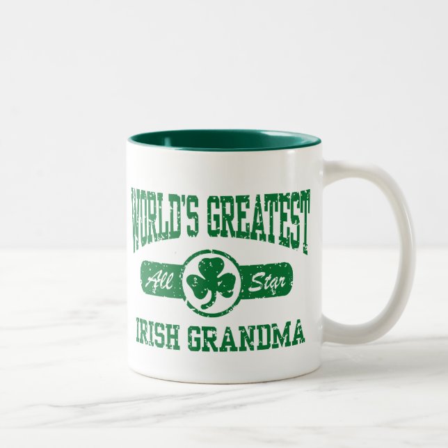 Irish Oma Zweifarbige Tasse (Rechts)