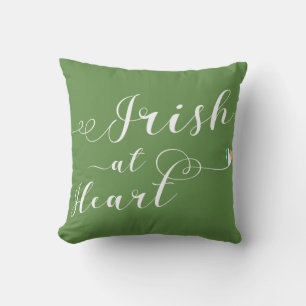Irish on Heart Throw Kissen