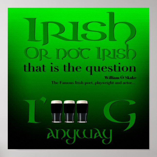 Irish Original St Patrick's Day Gr1SP Poster (Vorne)
