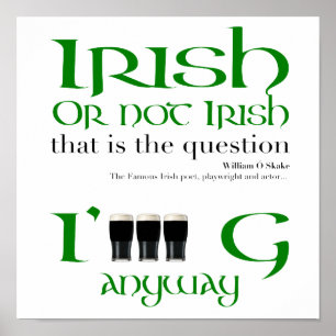 Irish Original St Patrick's Day SmSqP Poster