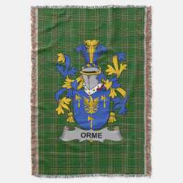 Irish Orme Coat of Arms Familienwappen Irland Decke