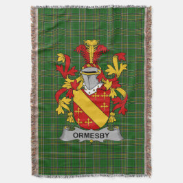 Irish Ormesby Coat of Arms Familienwappen Irland Decke