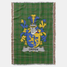 Irish Orpen Coat of Arms Familienwappen Irland Decke