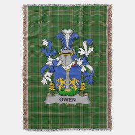 Irish Owen Coat of Arms Familienwappen Ireland Iri Decke