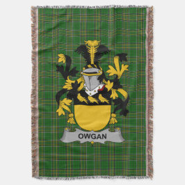Irish Owgan Coat of Arms Familienwappen Irland Decke