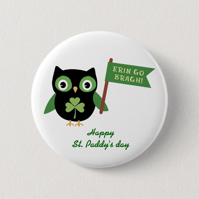 Irish Owl Button (Vorderseite)
