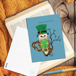 Irish Owl Postkarte