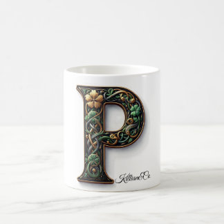 Irish P Monogram Coffee Mug Kaffeetasse