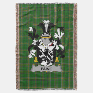 Irish Paine Coat of Arms Familienwappen Irland Decke