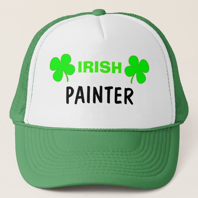 Irish Painter Hat Truckerkappe (Vorderseite)