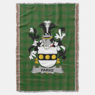 Irish Parke Coat of Arms Familienwappen Irland Decke