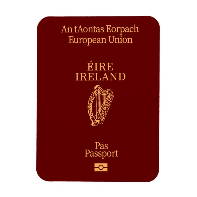 Irish passport magnet (Vertikal)