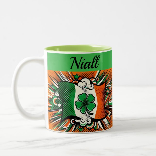 Irish patriotic Mug Zweifarbige Tasse (Links)