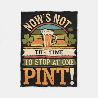 Irish Patty's Grün St Paddy Lustiger Saint Patrick Fleecedecke