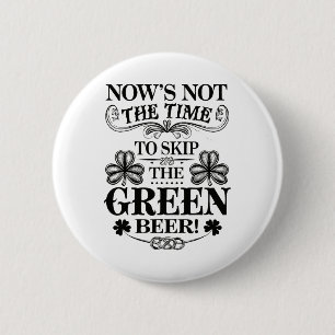 Irish Patty's Grün St. Paddy Lustiger St. Patricks Button