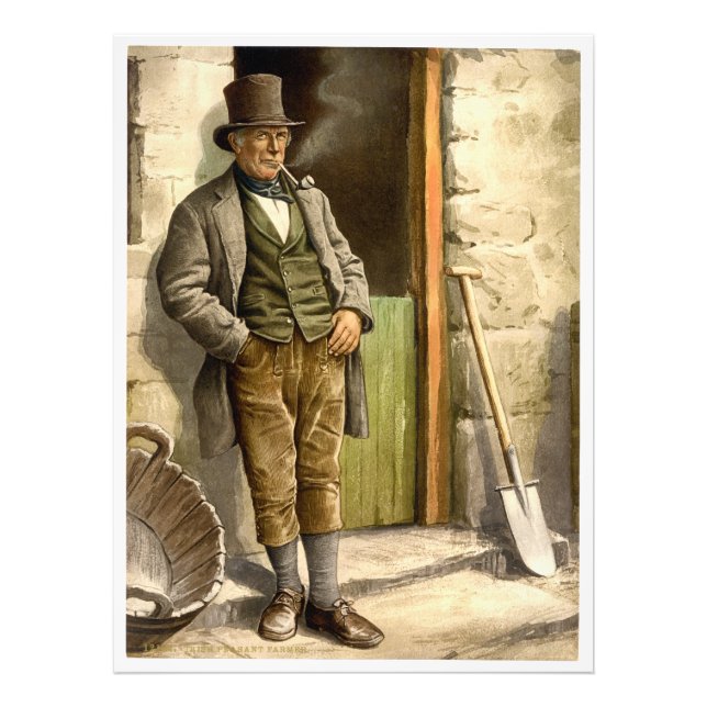 Irish Peasant Bauer 1890 Fotodruck (Vorne)