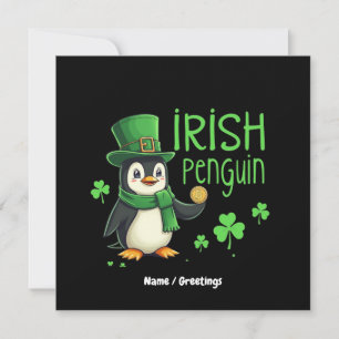 Irish Penguin Eine Glückliche Mischung aus Spaß, H Einladung