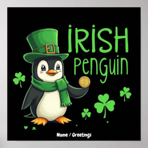 Irish Penguin Eine Glückliche Mischung aus Spaß, H Poster
