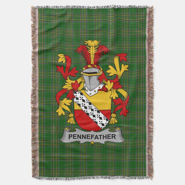 Irish Pennepater Coat of Arms Familienwappen Irlan Decke (Vorderseite Vertikal)