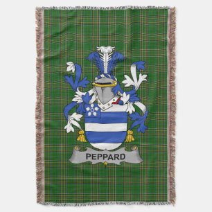 Irish Peppard Coat of Arms Familienwappen Irland Decke