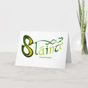 Irish Phrase Irish Phrase Image für Grußkarte Karte