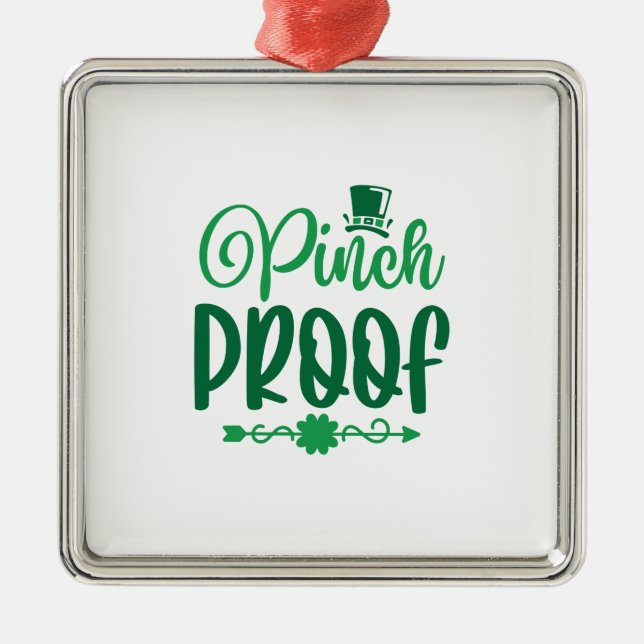 Irish Pinch Proof Ornament Aus Metall (Vorne)