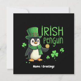 Irish Pinguin A Lucky Blend of Fun, Spaß, Charm Einladung