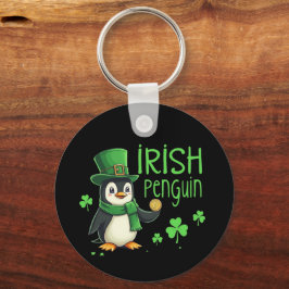 Irish Pinguin A Lucky Blend of Fun, Spaß, Charm Schlüsselanhänger