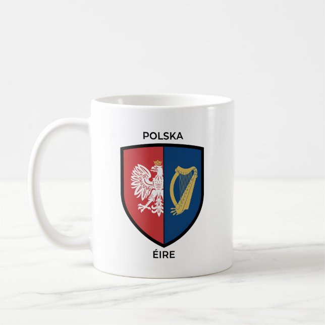 Irish-Polish Heritage Kaffeetasse (Links)