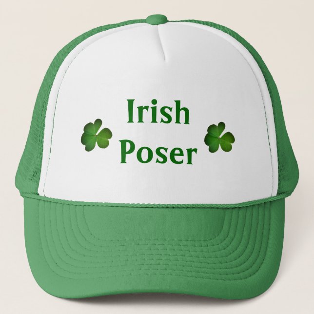 Irish Poser Hat Truckerkappe (Vorderseite)