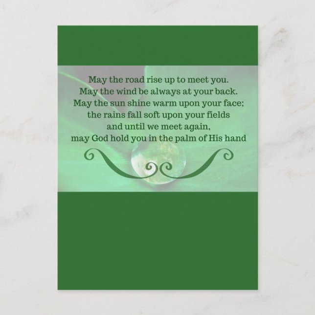 Irish Postcard - Vertikal Postkarte (Vorderseite)