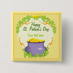 Irish Pot of Gold Button