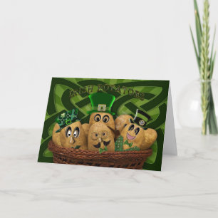 IRISH POTATOES - ST. PATRICK'S DAY GREETING CARD KARTE
