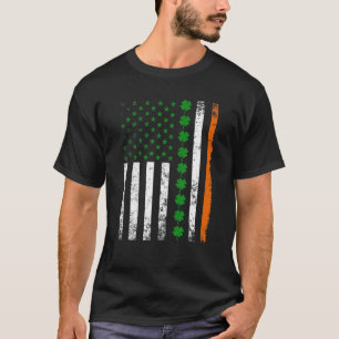 Irish Pride Vintag American Flag St Patricks Day T-Shirt