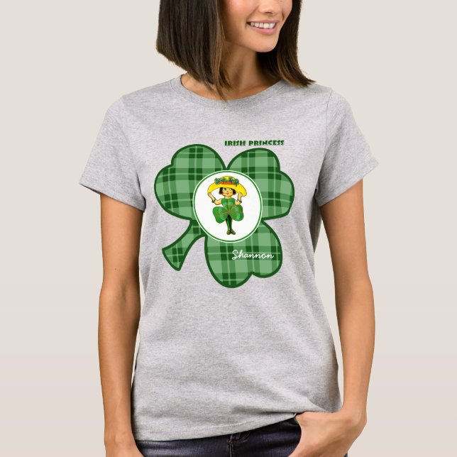 Irish Princess | Individuelle Name St. Patrick's D T-Shirt (Vorderseite)