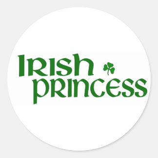 Irish Princess Runder Aufkleber