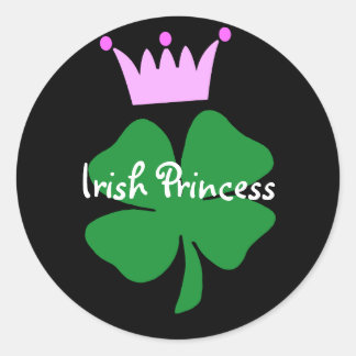 Irish Princess Runder Aufkleber