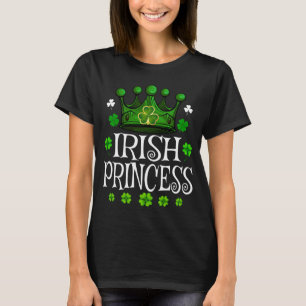 Irish Princess St Patrick's Day Kleeblatt Lucky T-Shirt