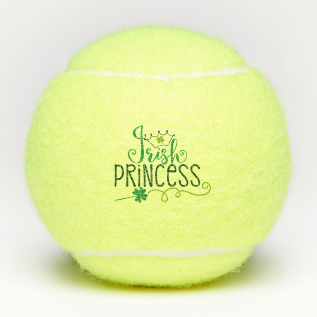 Irish Princess | St. Patrick's Day Tennisbälle (Vorderseite)