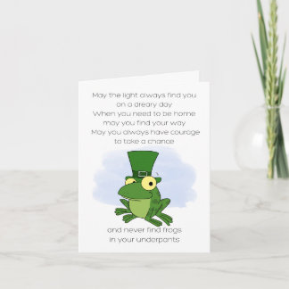 Irish Proverb Frog Karte