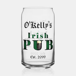 Irish Pub Bar Pint Beer Soda Can Glass Drinkware Dosenglas