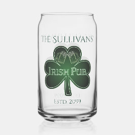 Irish Pub Bar Pint Beer Soda Can Glass Trinkbehält Dosenglas