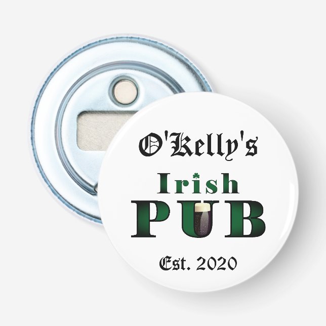 Irish Pub Bar Tavern Beer Soda Flasche Opener Flaschenöffner (Vorderseite)