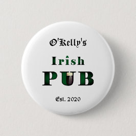 Irish Pub Bar Tavern Button Button