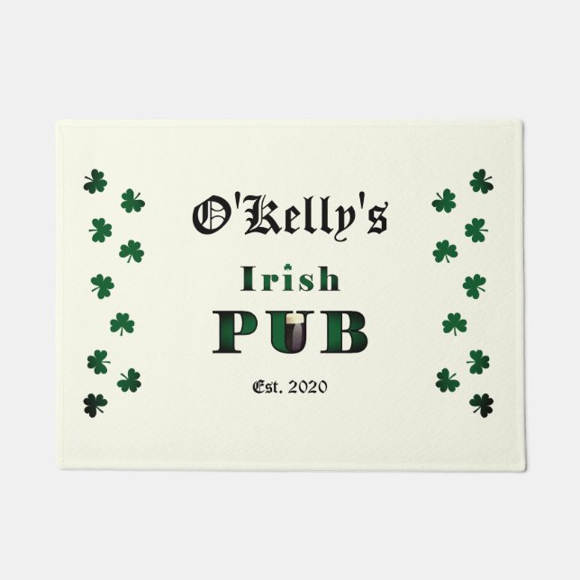 Irish Pub Bar Tavern Doormat Door Mat Fußmatte (Vorderseite)