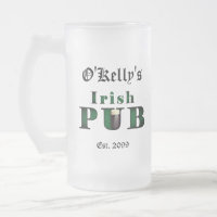 Irish Pub Bar Tavern Mattiert Beer Tasse Brille