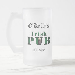 Irish Pub Bar Tavern Mattiert Beer Tasse Brille