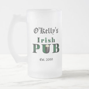 Irish Pub Bar Tavern Mattiert Beer Tasse Brille
